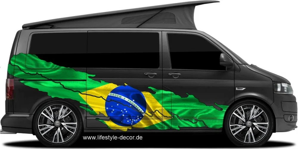 Autotattoo Fahne von Brasilien