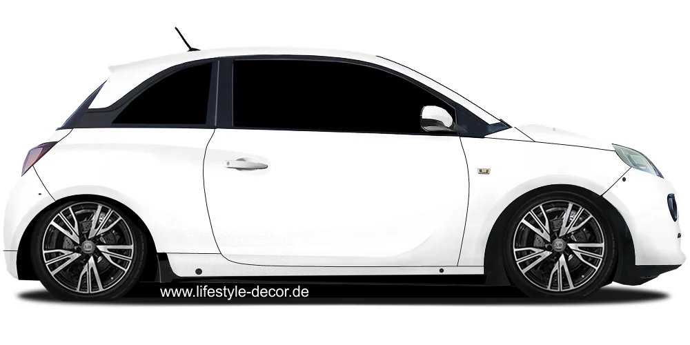 Auto Tattoo Aufkleber lifestyle auf hellem PKW - Ansicht Farbauswahl Auto Tattoo Aufkleber lifestyle auf hellem PKW - Ansicht Farbauswahl