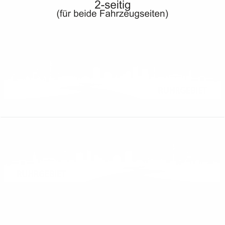 Autoaufkleber Silhouette Ruhrgebiet