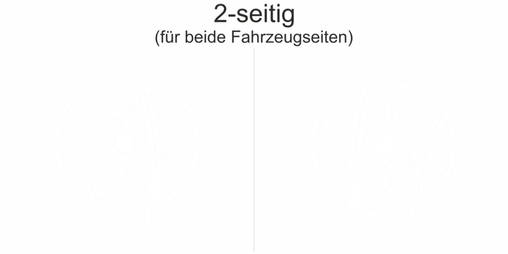 Autoaufkleber mit Traumfänger - Ansicht zweiseitig für beide Fahrzeugseiten und Farbauswahl Autoaufkleber mit Traumfänger - Ansicht zweiseitig für beide Fahrzeugseiten und Farbauswahl