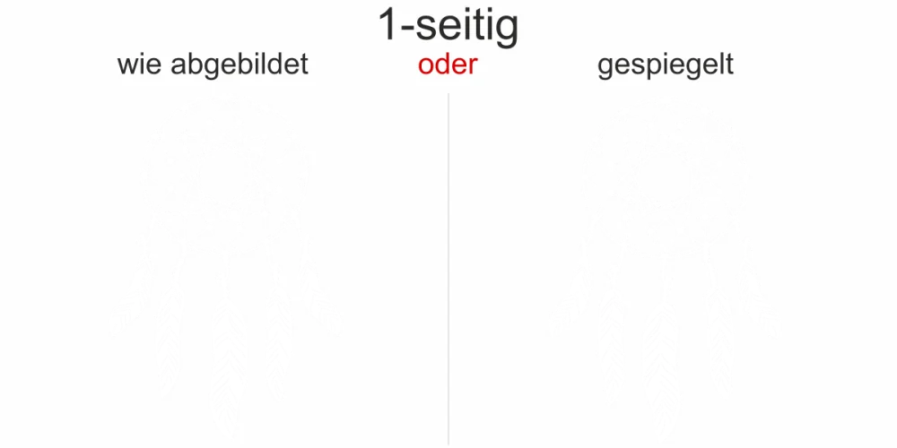 Traumfänger Motiv als Autoaufkleber - Ansicht Ausrichtung und Farbauswahl