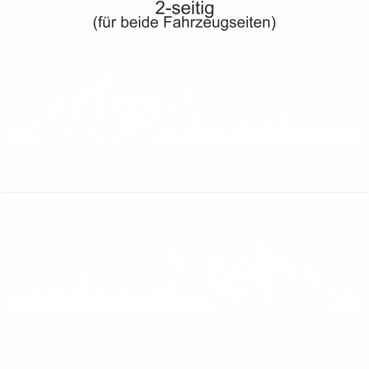 Bergpanorama Wald und Adler für Wohnmobil