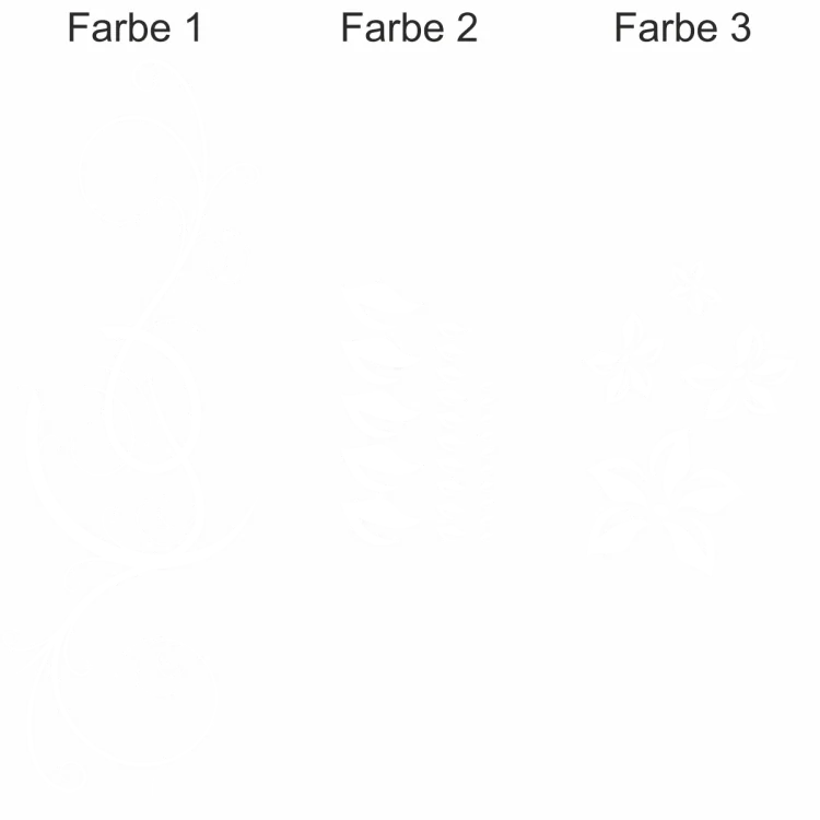 Bunter Autoaufkleber Stilvolles Ornament 2 - Ansicht Farbauswahl