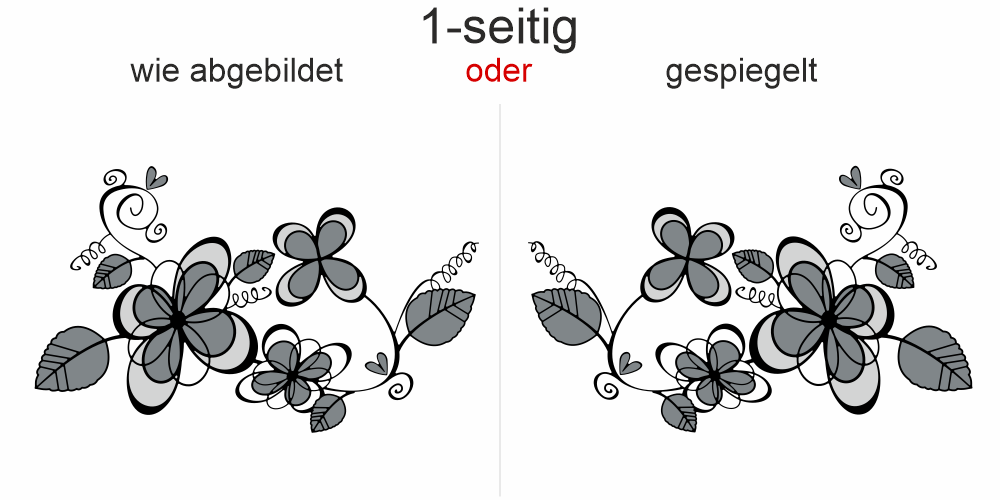 Buntes Autotattoo Flower Ornament