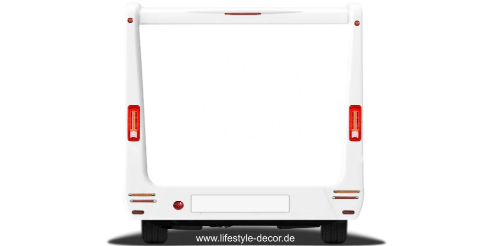 Camper mit Herz Aufkleber Camper mit Herz Aufkleber