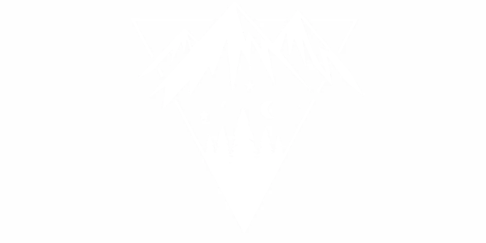 Camperaufkleber Sterne Mond und Berge