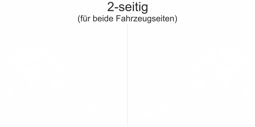 Caravanaufkleber Skifahrer