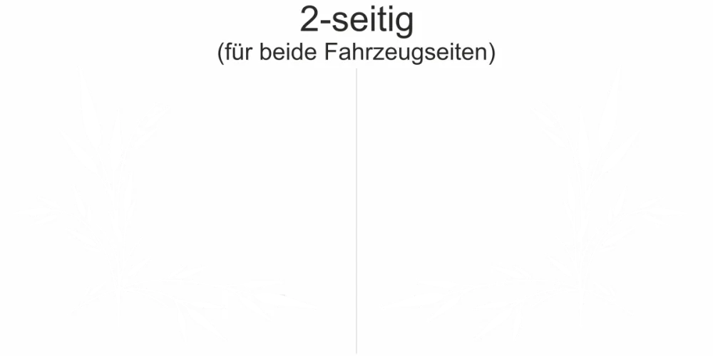 Autodecor Bambus - Ansicht zweiseitig für beide Fahrzeugseiten und Farbauswahl Autodecor Bambus - Ansicht zweiseitig für beide Fahrzeugseiten und Farbauswahl