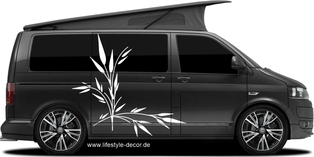 Autodecor Bambus auf dunklem Camper - Ansicht Farbauswahl Autodecor Bambus auf dunklem Camper - Ansicht Farbauswahl
