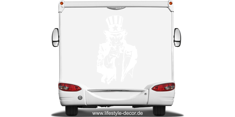 Cartattoo Mit Uncle Sam An Den Wagen Bringen