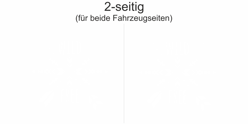 Autoaufkleber Wild and Free