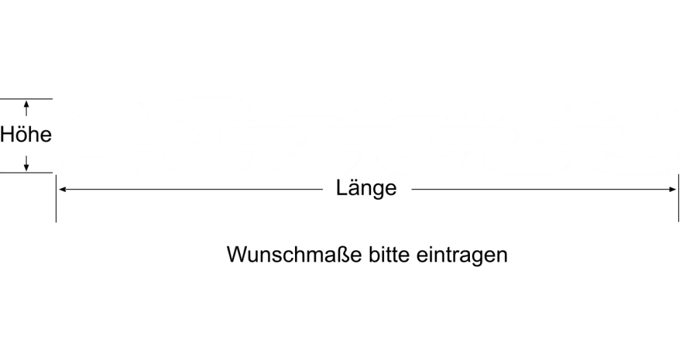 Durchlaufschutz Kettenbordüre - Ansicht Farbauswahl Durchlaufschutz Kettenbordüre - Ansicht Farbauswahl