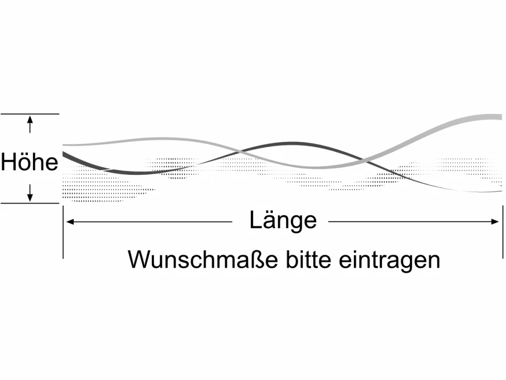 Durchlaufschutz Farbiges Wellenmotiv - Ansicht Farbauswahl Durchlaufschutz Farbiges Wellenmotiv - Ansicht Farbauswahl