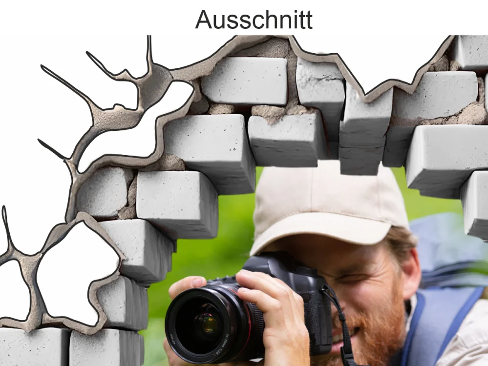 Eigenes Foto als Autofolie Loch in der Mauer - Ansicht Ausschnitt Eigenes Foto als Autofolie Loch in der Mauer - Ansicht Ausschnitt