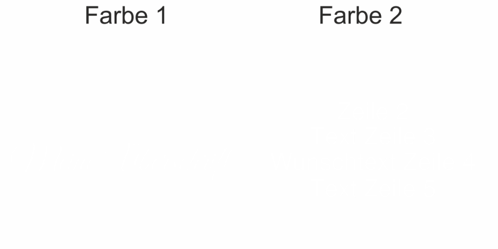 Fahrzeugbeschriftung Textblock | 05 - Ansicht Farbauswahl
