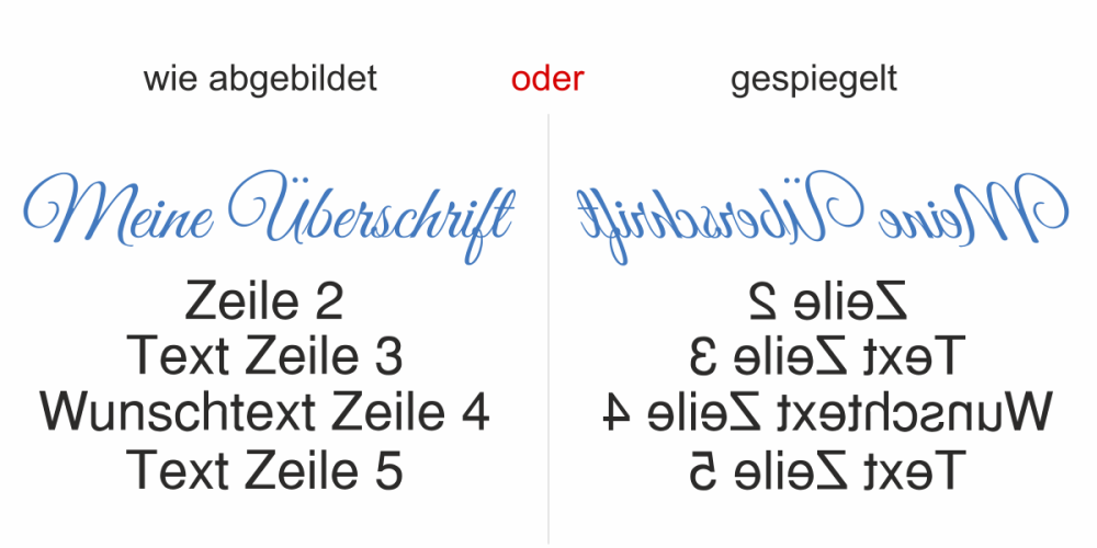 Fahrzeugbeschriftung Textblock | 05 - Ansicht Ausrichtung