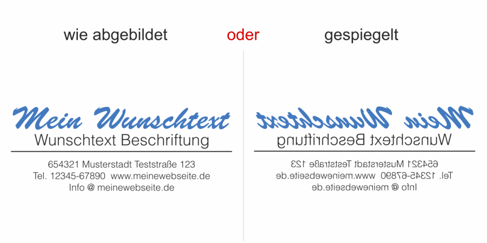 Fahrzeugbeschriftung Textblock | 09a - Ansicht Ausrichtung