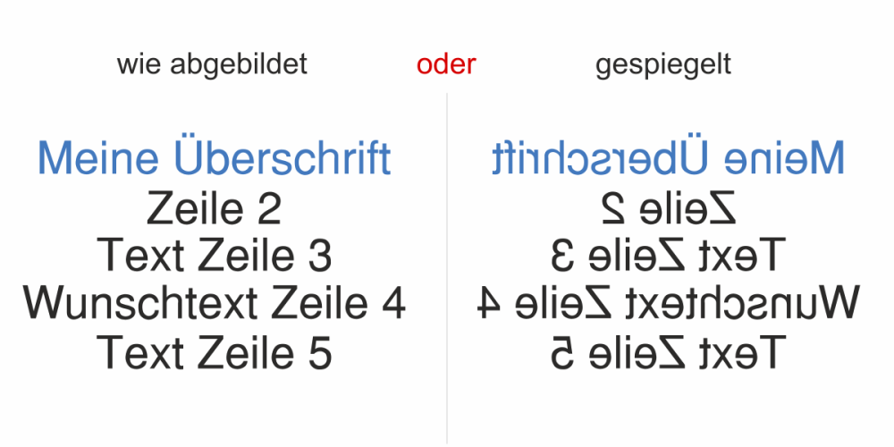 Fahrzeugbeschriftung Textblock | 26 - Ansicht Ausrichtung