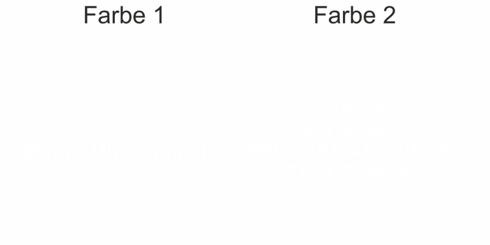 Fahrzeugbeschriftung Textblock | 27 - Ansicht Farbauswahl