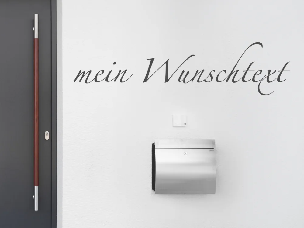 Fassadenbeschriftung Wunschtext | 1