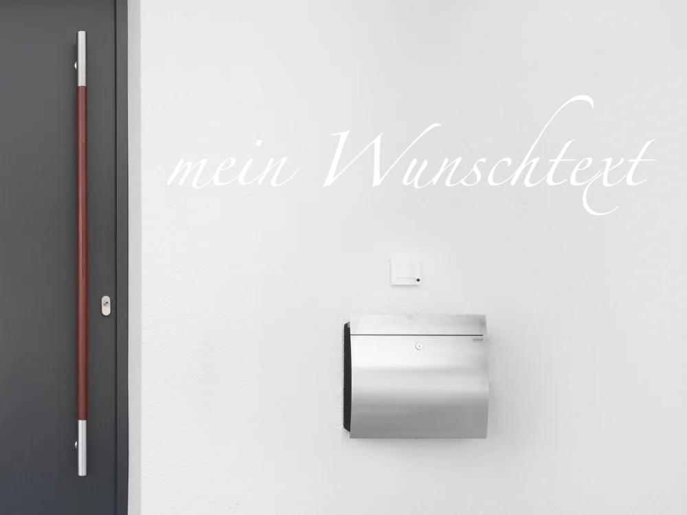 Fassadenbeschriftung Wunschtext | 1