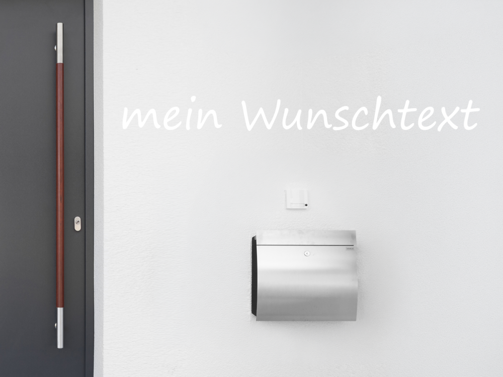 Fassadenbeschriftung Wunschtext | 11
