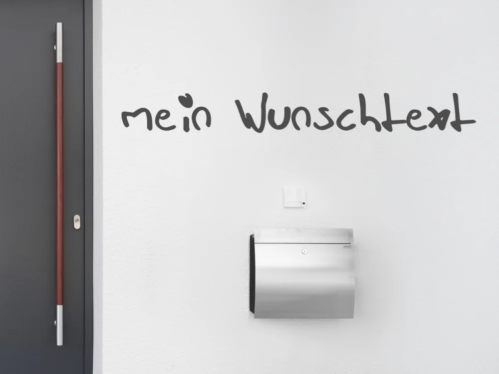 Fassadenbeschriftung Wunschtext | 12