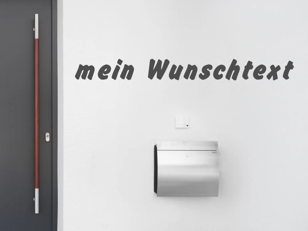 Fassadenbeschriftung Wunschtext | 13