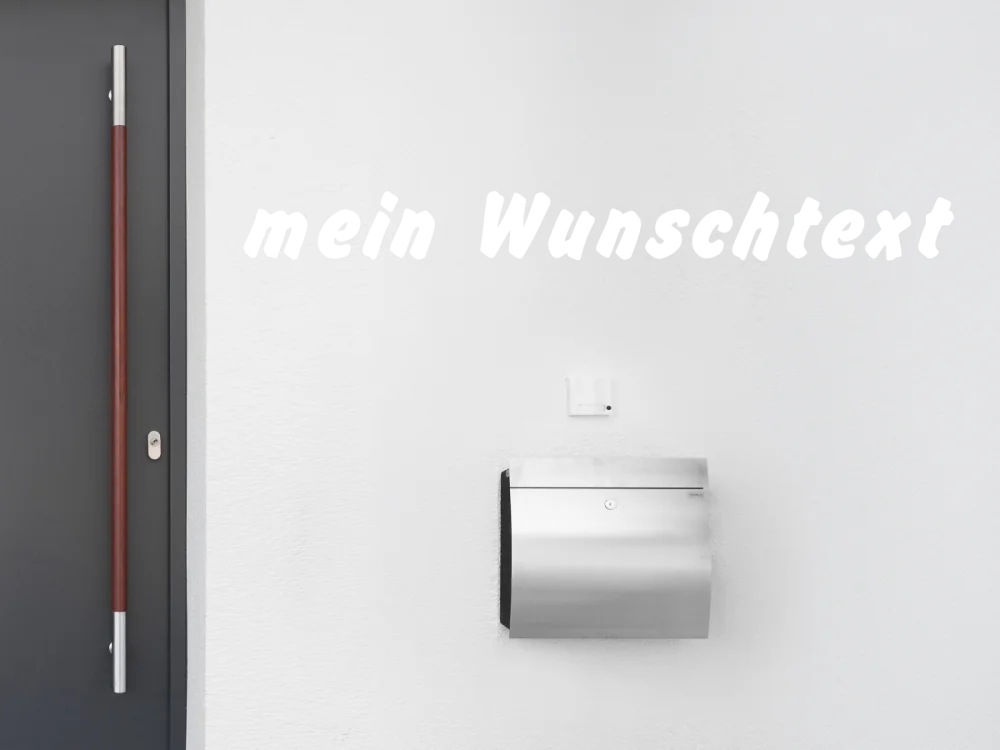 Fassadenbeschriftung Wunschtext | 13