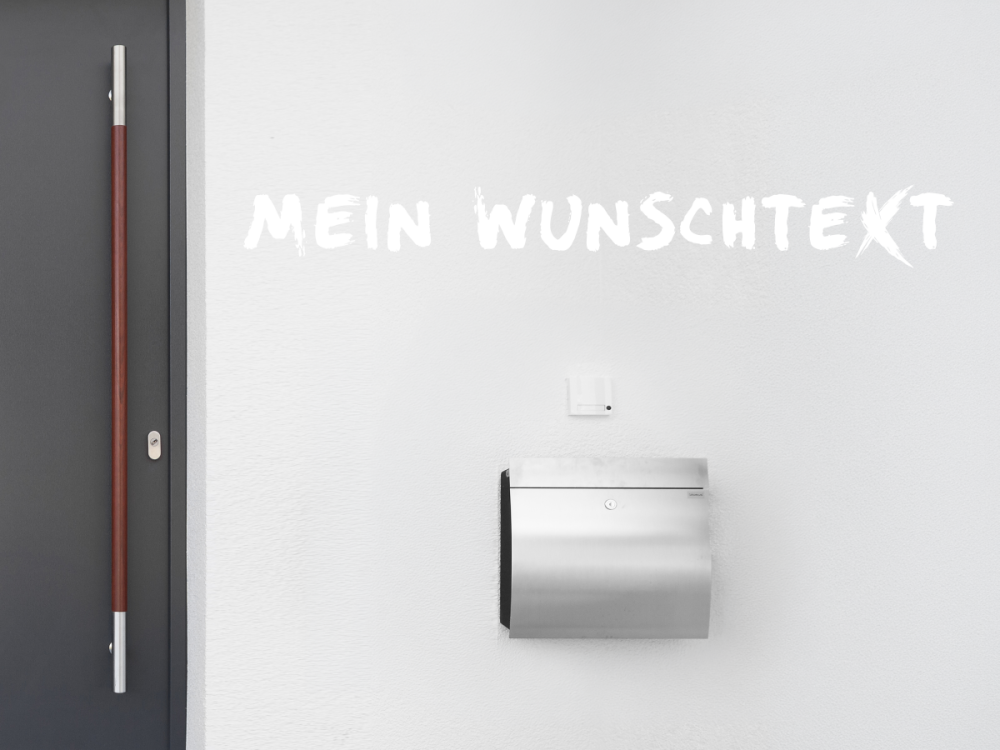 Fassadenbeschriftung Wunschtext | 14