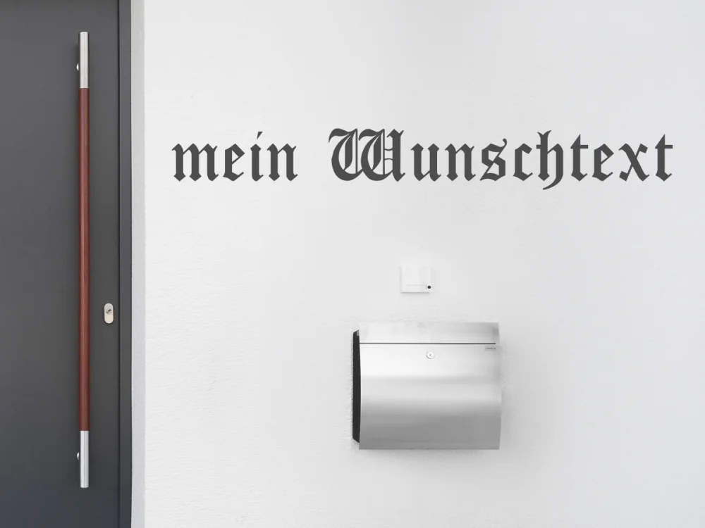 Fassadenbeschriftung Wunschtext | 16