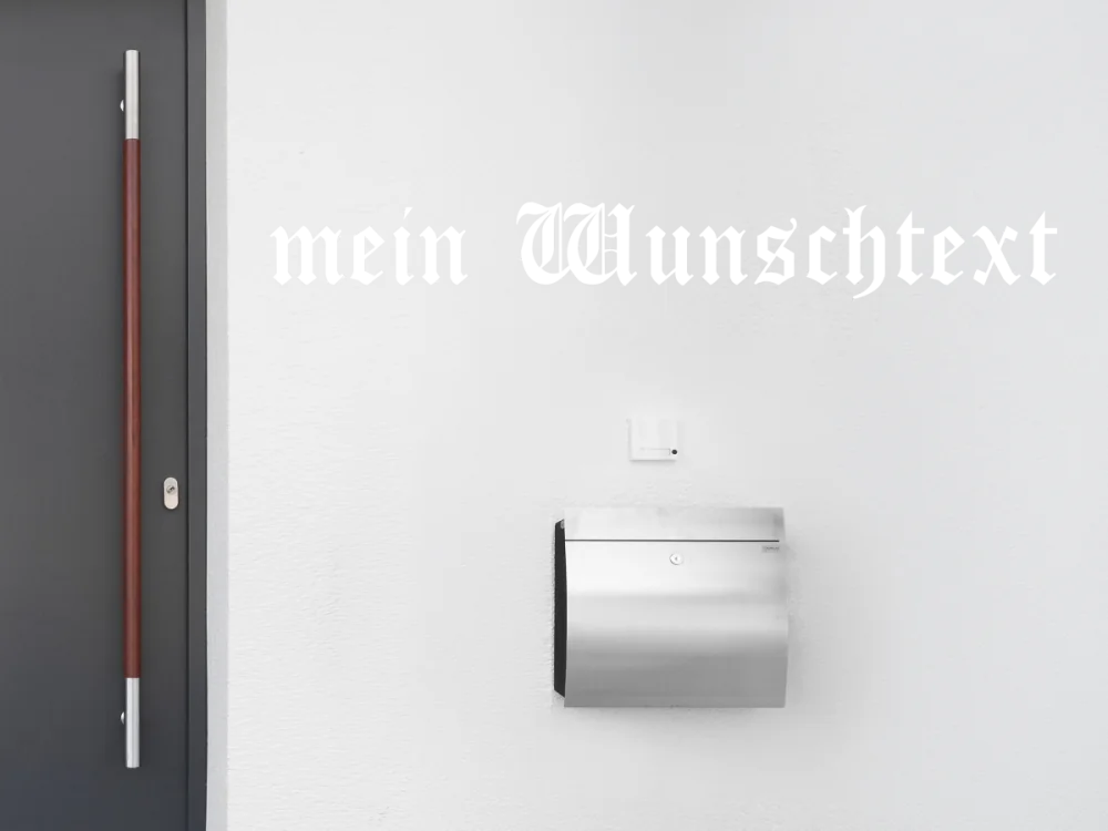 Fassadenbeschriftung Wunschtext | 16