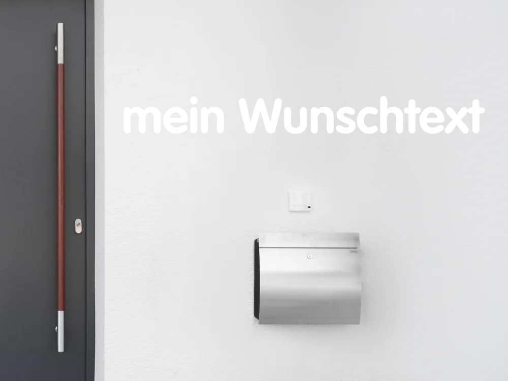 Fassadenbeschriftung Wunschtext | 17