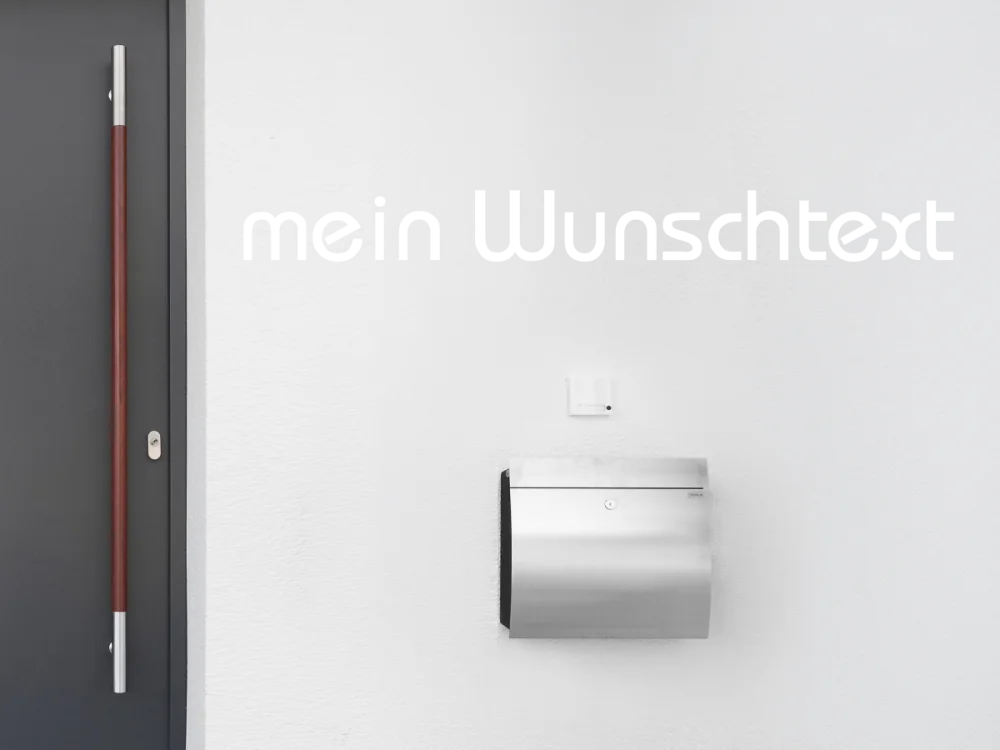Fassadenbeschriftung Wunschtext | 18