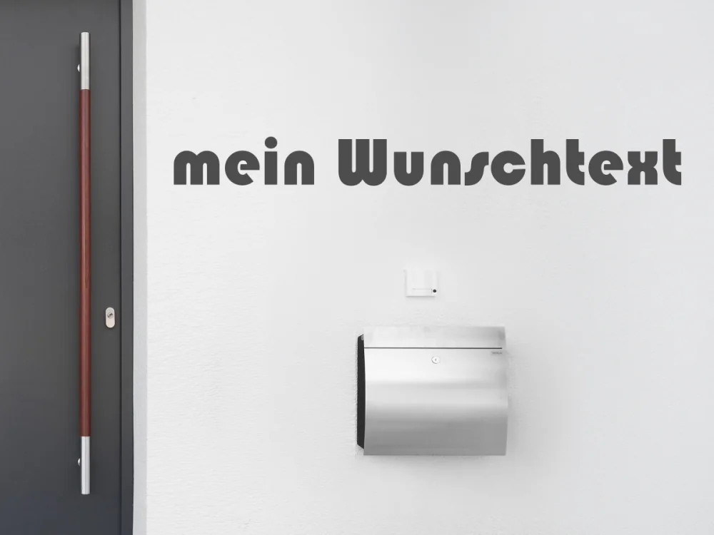 Fassadenbeschriftung Wunschtext | 19