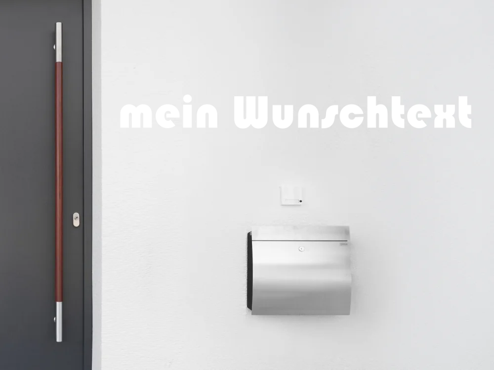 Fassadenbeschriftung Wunschtext | 19