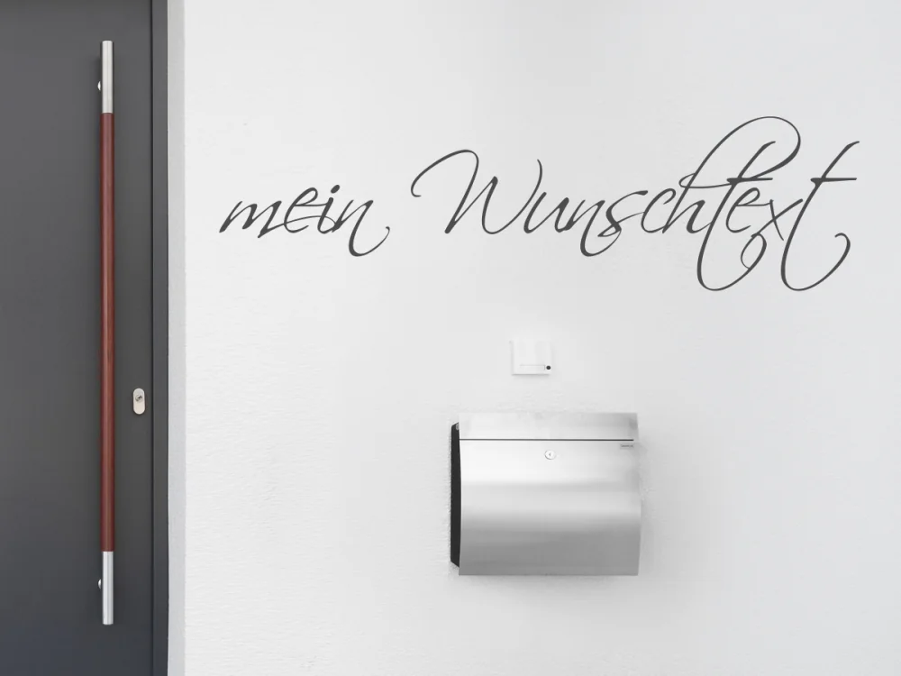 Fassadenbeschriftung Wunschtext | 2