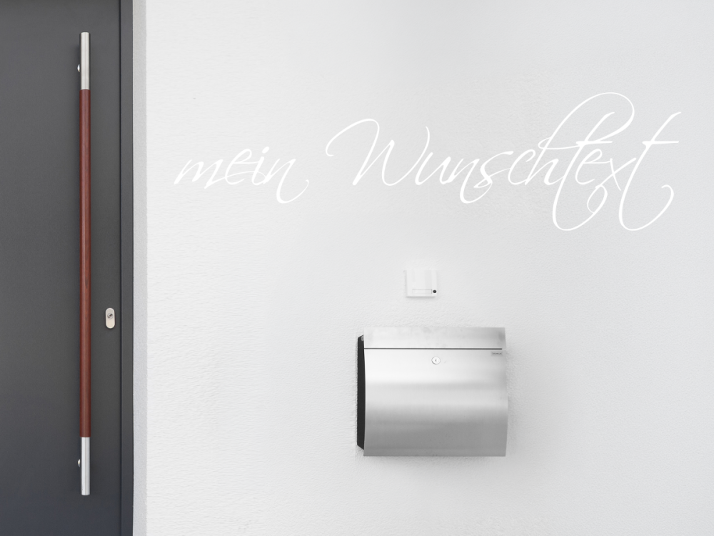 Fassadenbeschriftung Wunschtext | 2