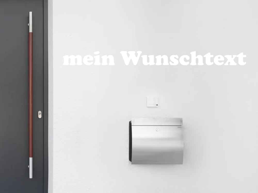 Fassadenbeschriftung Wunschtext | 21
