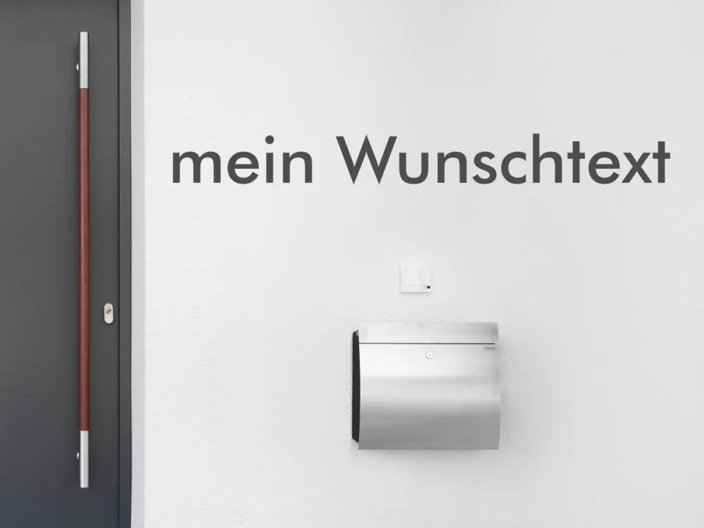 Fassadenbeschriftung Wunschtext | 23