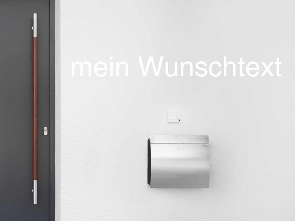 Fassadenbeschriftung Wunschtext | 26