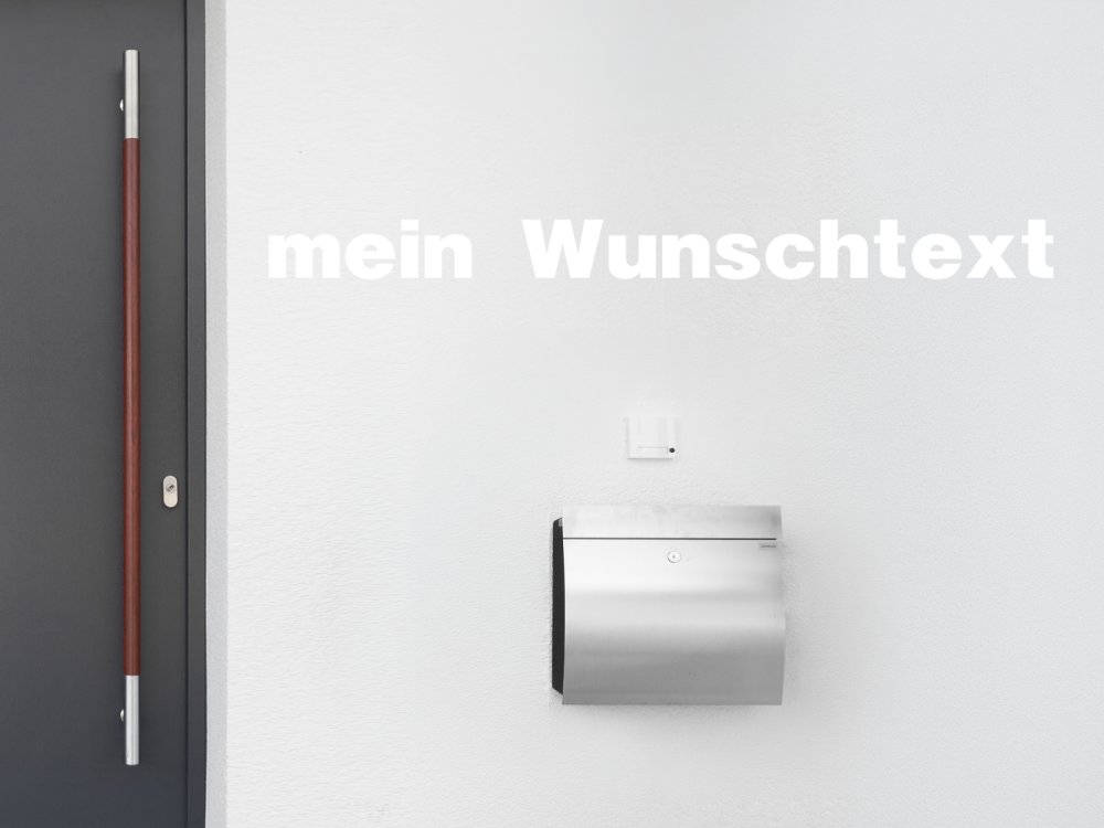 Fassadenbeschriftung Wunschtext | 27
