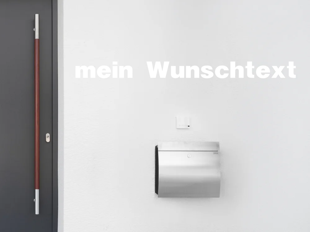 Fassadenbeschriftung Wunschtext | 27