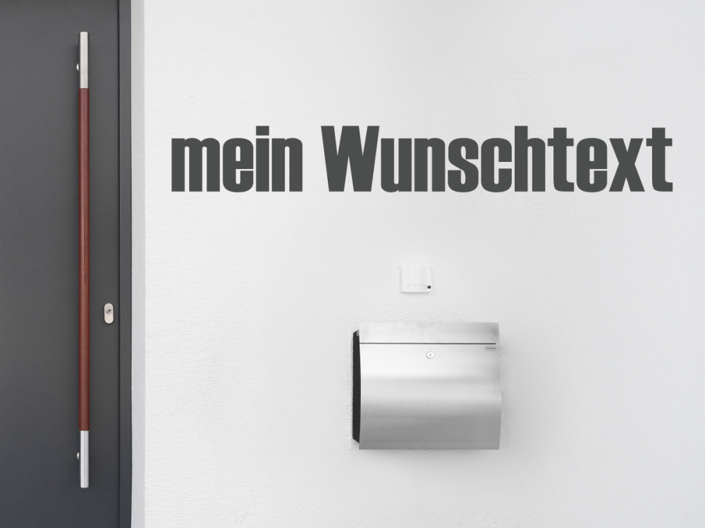 Fassadenbeschriftung Wunschtext | 28