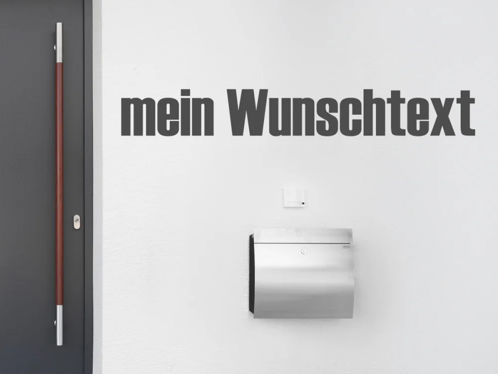 Fassadenbeschriftung Wunschtext | 28