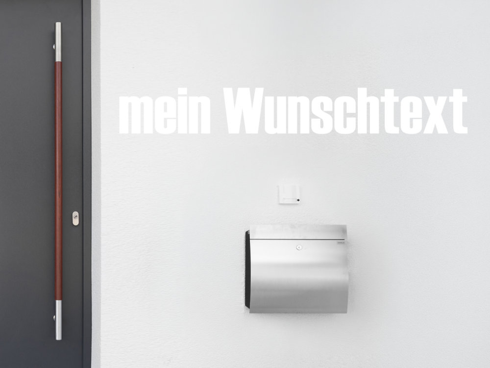 Fassadenbeschriftung Wunschtext | 28