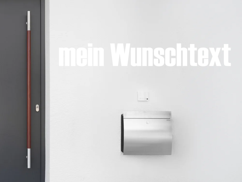 Fassadenbeschriftung Wunschtext | 28