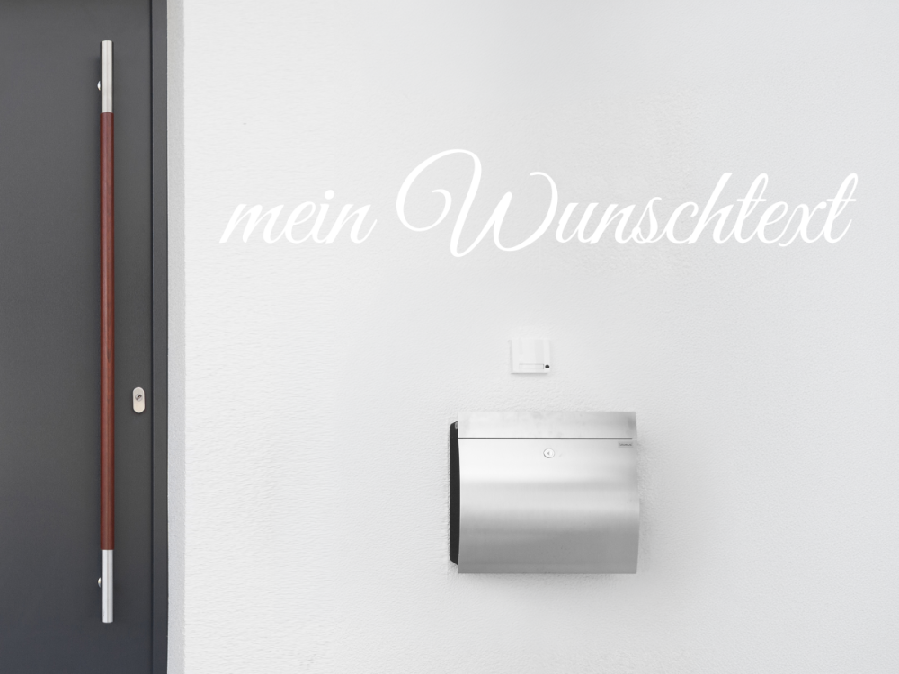 Fassadenbeschriftung Wunschtext | 5