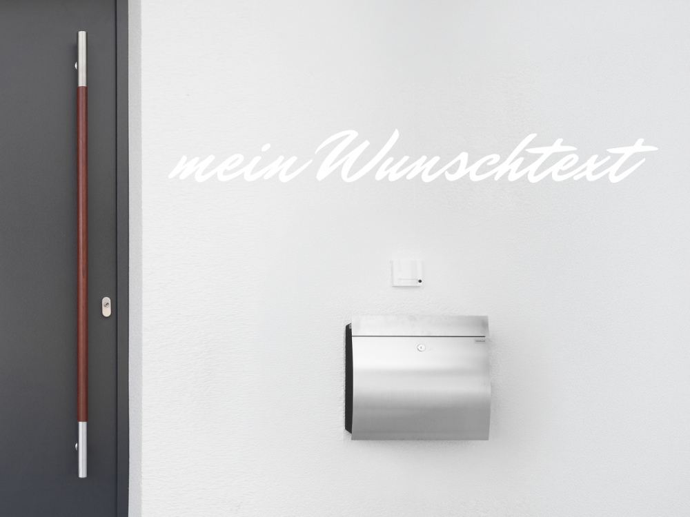 Fassadenbeschriftung Wunschtext | 7