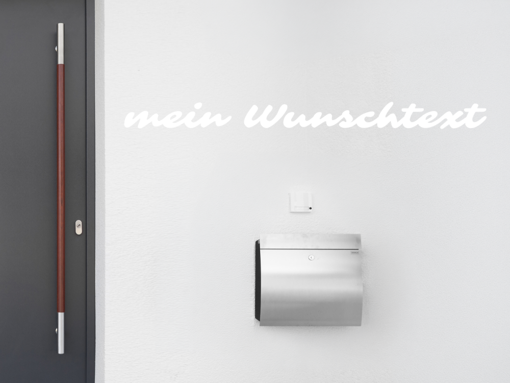 Fassadenbeschriftung Wunschtext | 8